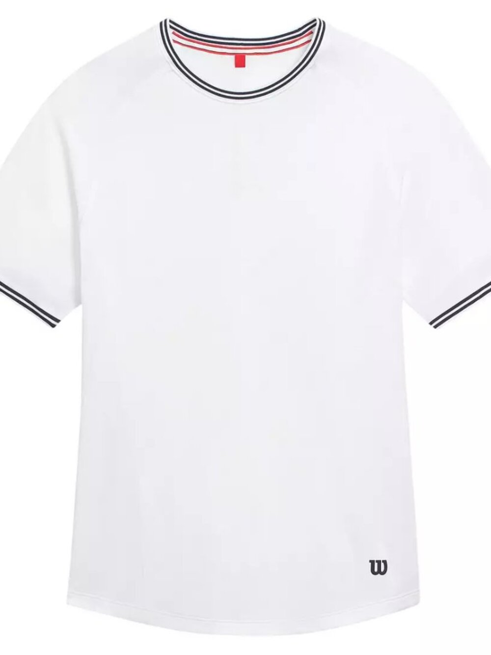 Wilson Men's Court Performance Tennis Crewneck T-shirt Size S NWT White